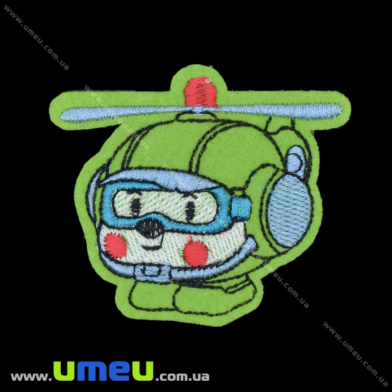 Термоаплікація дитяча Вертоліт, 7,5х6,5 см (APL-035176)