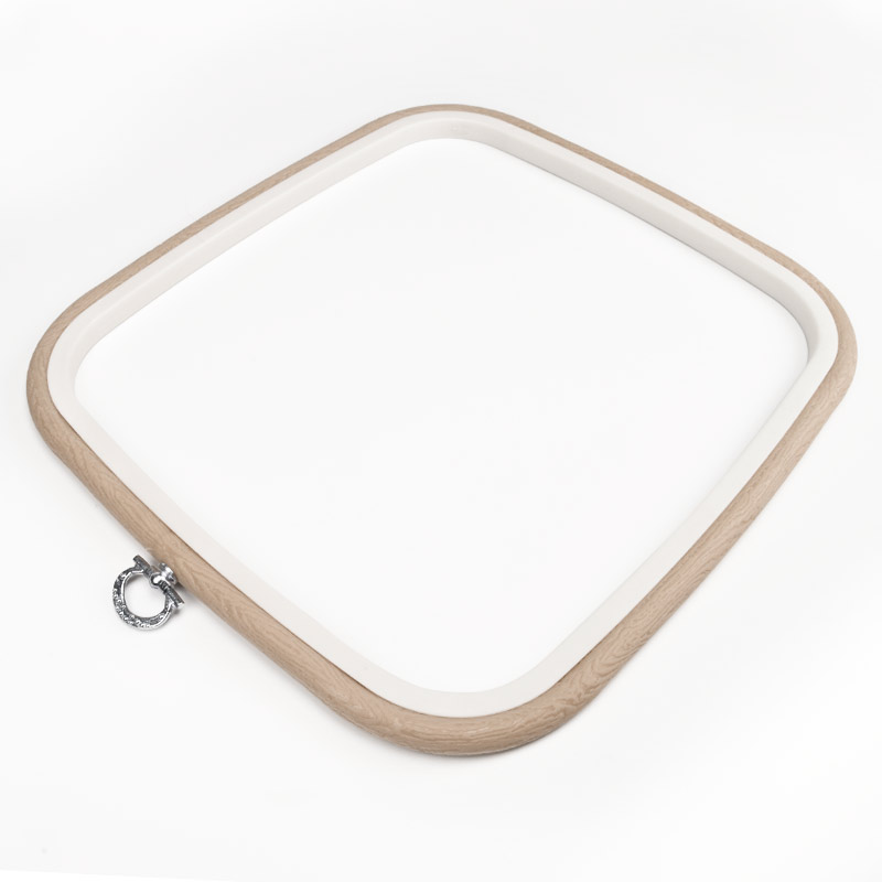 Пяльці-рамка NURGE прямокутні пластикові 23х25 см, Бежеві (MUL-053471)