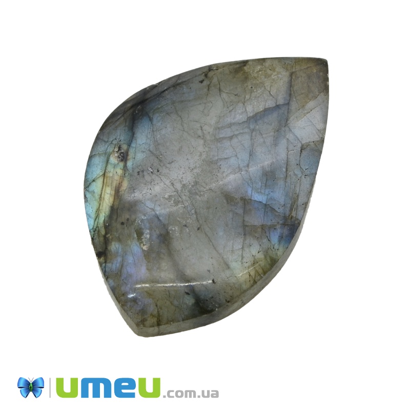 Кабошон нат. камінь Лабрадор, 40х27 мм (KAB-023951)
