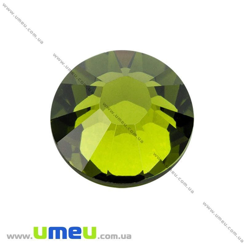 Стрази скляні неклейові SS12 (3,2 мм), Оливкові (STR-019177)