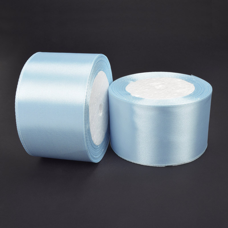 Атласна стрічка, 50 мм, Блакитна (LEN-061063)