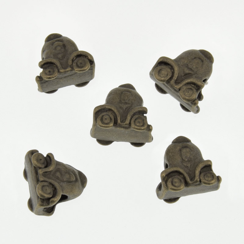 Намистини мет. Машина, 12х8 мм, Антична бронза (BUS-006857)