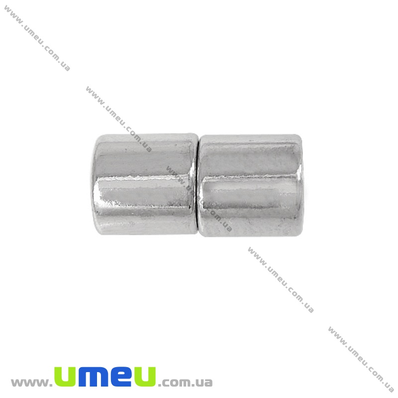 Замок магнітний гематит, Темне срібло, 9х4,5 мм (ZAM-036172)