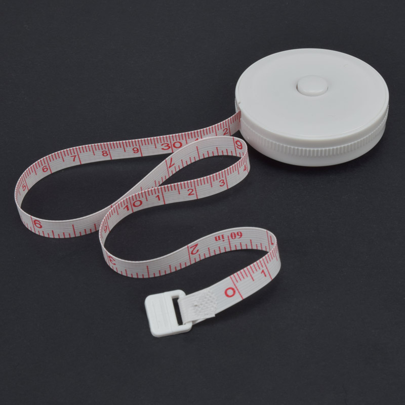 Сантиметрова стрічка двостороння (см/дюйм), Біла (SEW-061002)