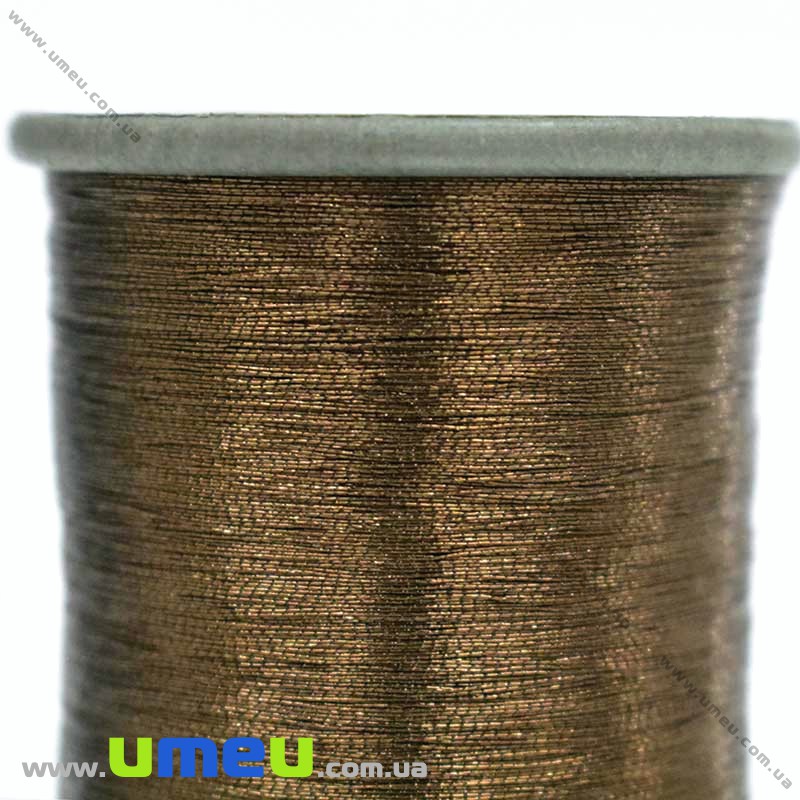 Нитки металізовані 0,1 мм, Коричнева (KNT-028179)