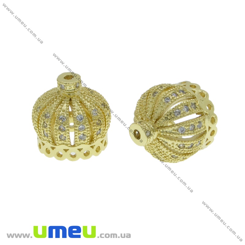 Ковпачок металевий, 14х13 мм, Золото (OBN-035095)