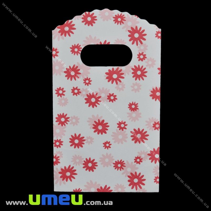 Подарунковий пакетик, 15х9 см, Червоний (UPK-026242)