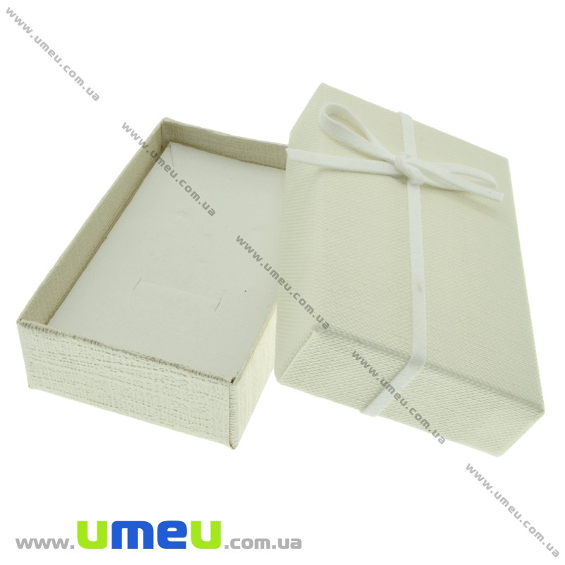 Подарочная коробочка Прямоугольная, 8х5х2,5 см, Кремовая (UPK-023124)