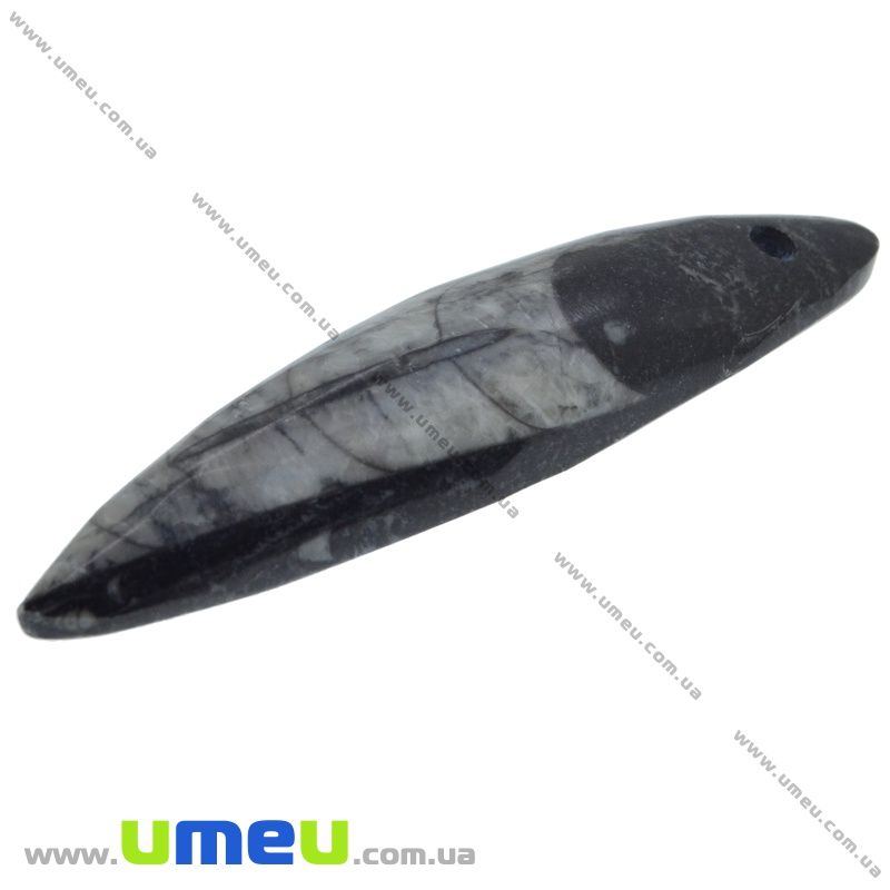 Підвіска з натурального каменю, Ортоцерас, 73х18 мм (POD-009220)