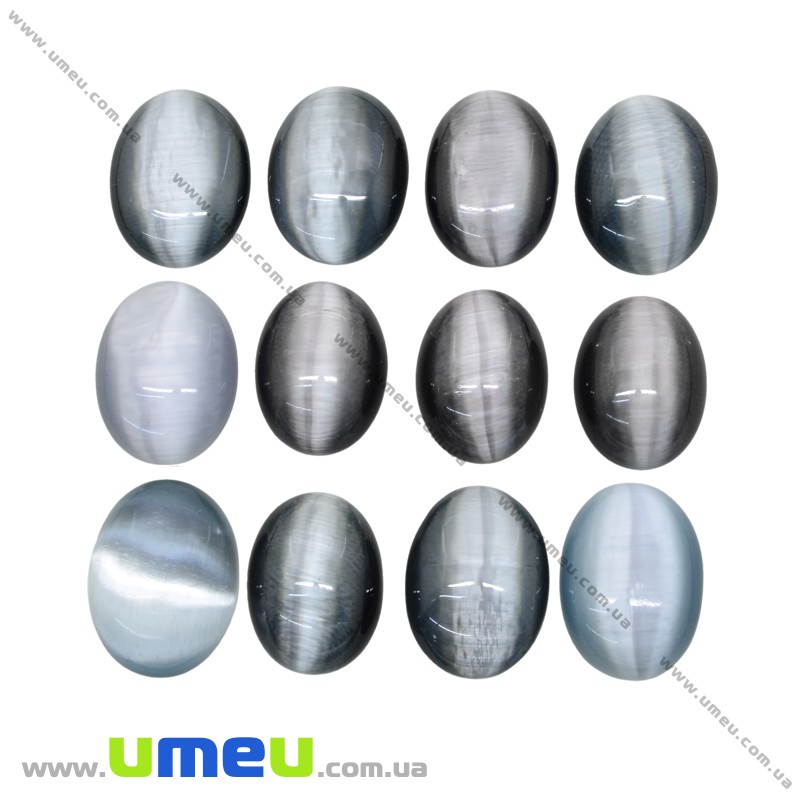 Кабошон нат. камінь Улексит, Овал, 16х12 мм (KAB-031748)