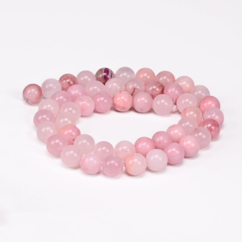 Намистини Нефрит перський рожевий, Натур. камінь, 8,5 мм, Круглі (BUS-051699)