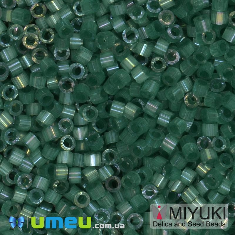 Бісер японський Miyuki Delica 11/0 DB1814, Сатин смарагдовий (BIS-045522)
