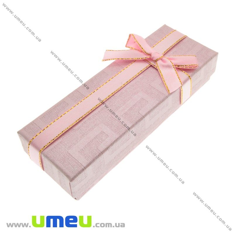 Подарункова коробочка Прямокутна, 12х4,5х2,5 см, Рожева (UPK-023190)
