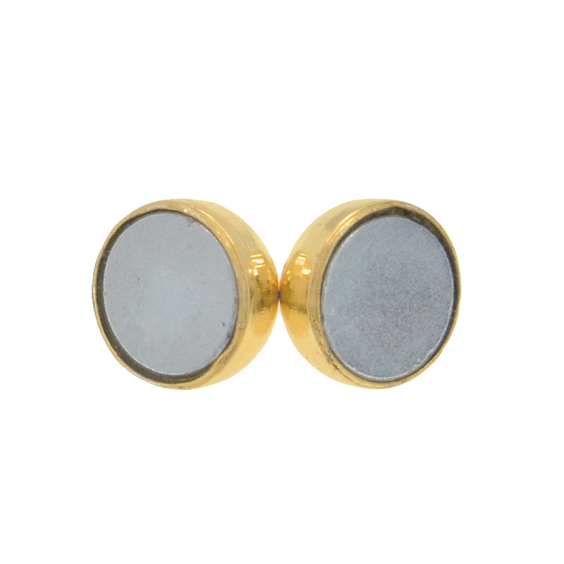 Замок магнитный, 11х7 мм, Золото (ZAM-053087)