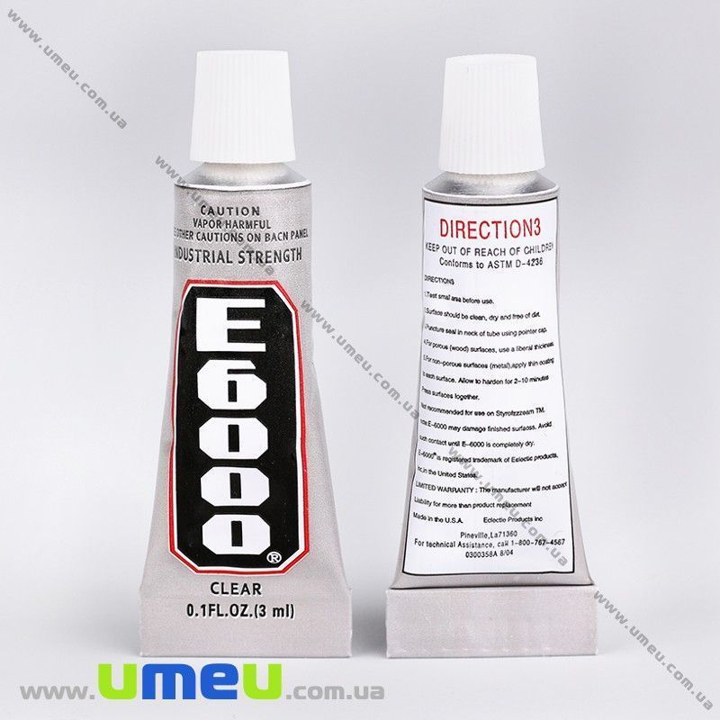 Клей Е6000 (без наконечника), 3 мл (INS-009141)