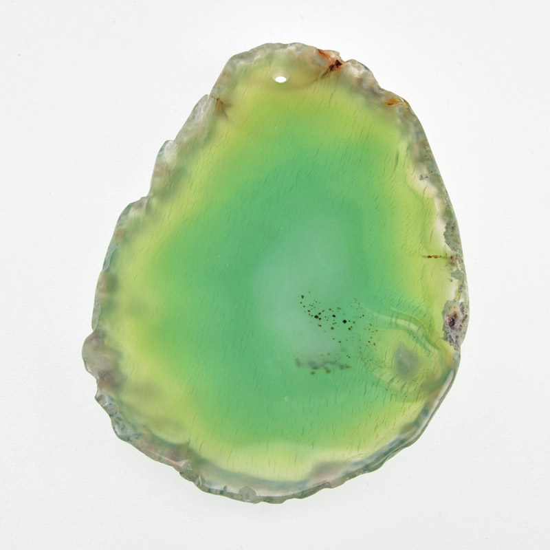 Срез Агата, Зеленый, 68х50 мм (POD-011960)