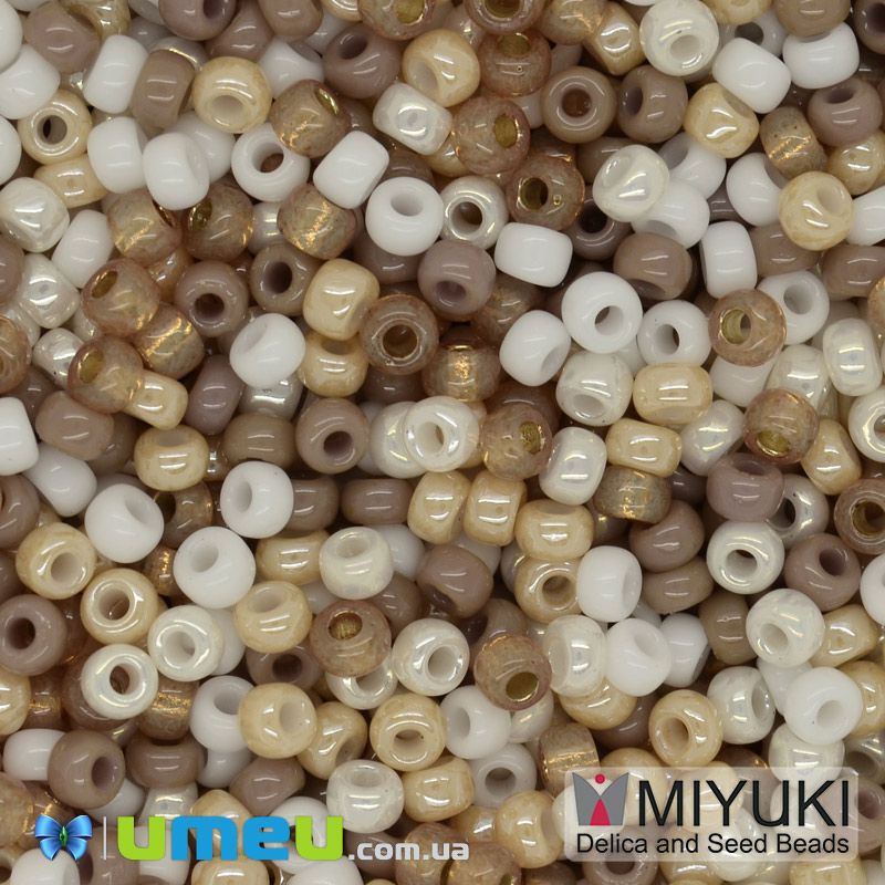 Бісер японський Miyuki круглий RR 8/0 №mix40, Бежевий (BIS-045924)