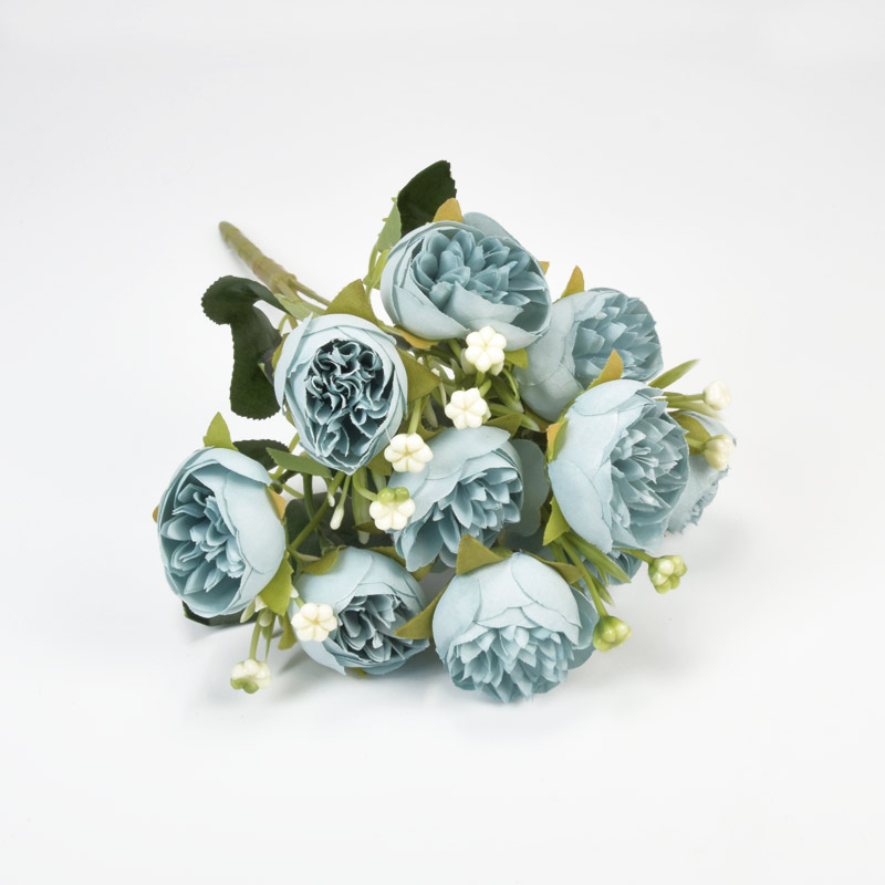 Букет півоній, 30 см, Блакитний (DIF-057613)