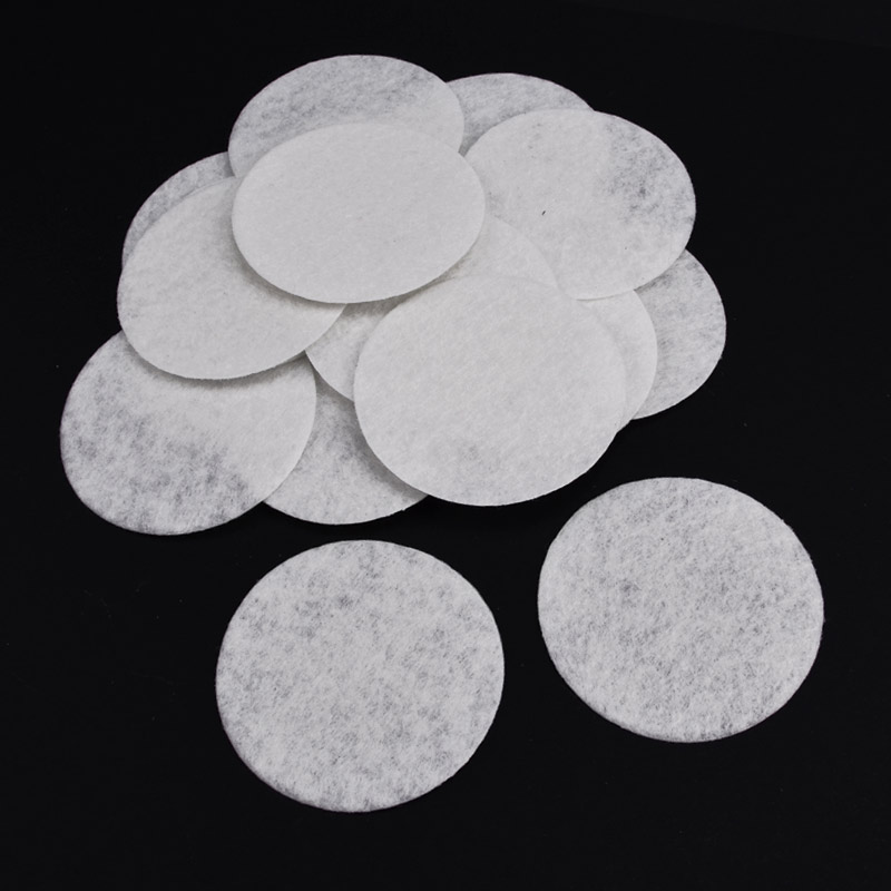 Фетрові кружальця, 5 см, Білі (FLT-051572)