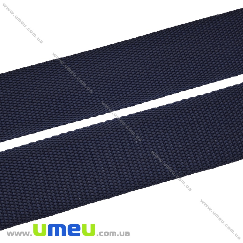 Стрічка ремінна для рюкзаків (стропа), 50 мм, Синя темна (LEN-034383)