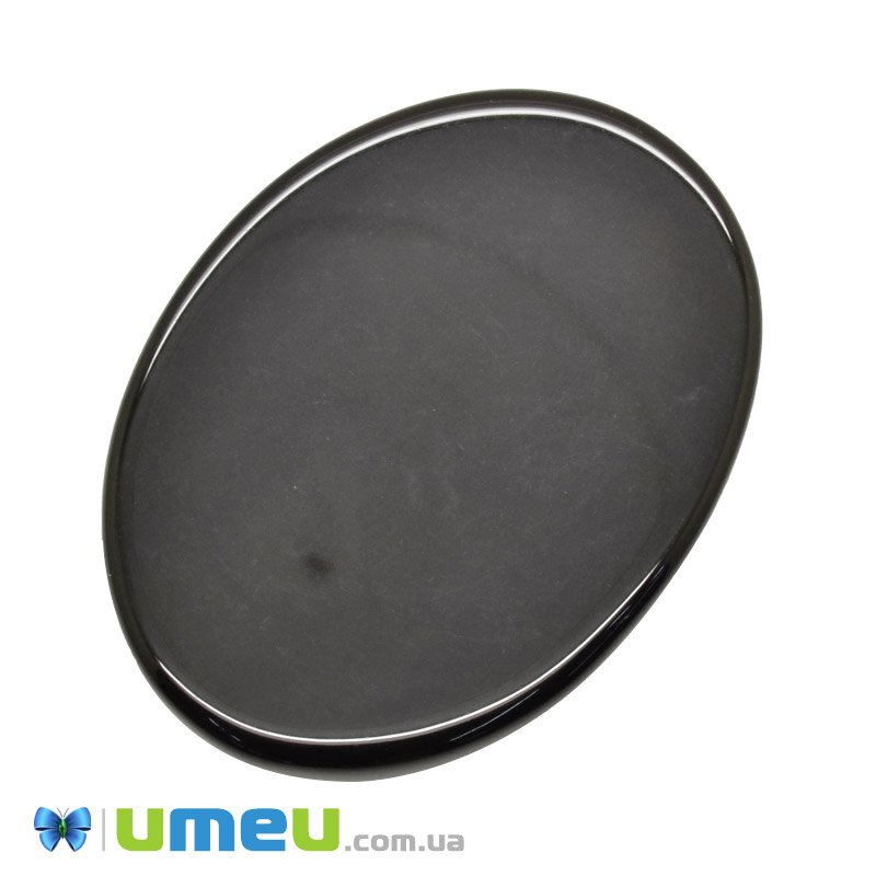 Кабошон нат. камень Агат коричневый, Овал, 39,8х28,7 мм (KAB-050624)