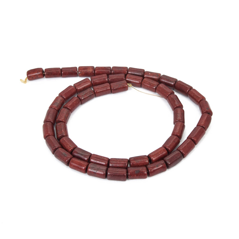 Бусины Бирюза окрашенная, Синт. камень, 9х5 мм, Цилиндр (BUS-057556)