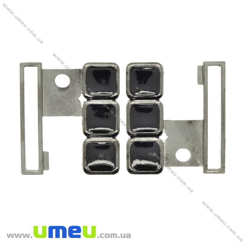 Пряжка металлическая разъемная, 48х44 мм, Черная (SEW-023981)