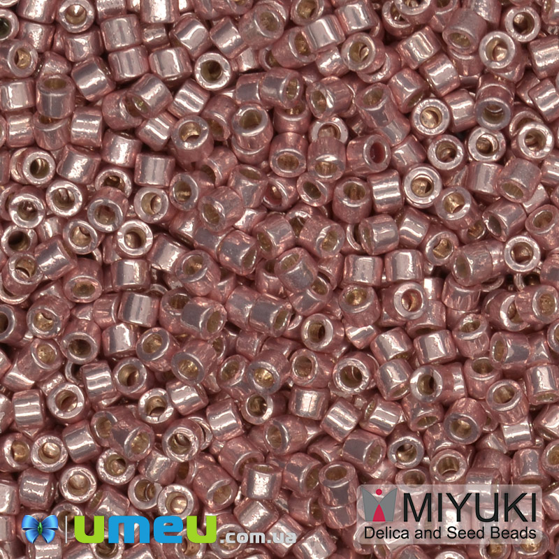 Бісер японський Miyuki Delica 11/0 DB1839, Duracoat Galvanized, Пудровий (BIS-045481)