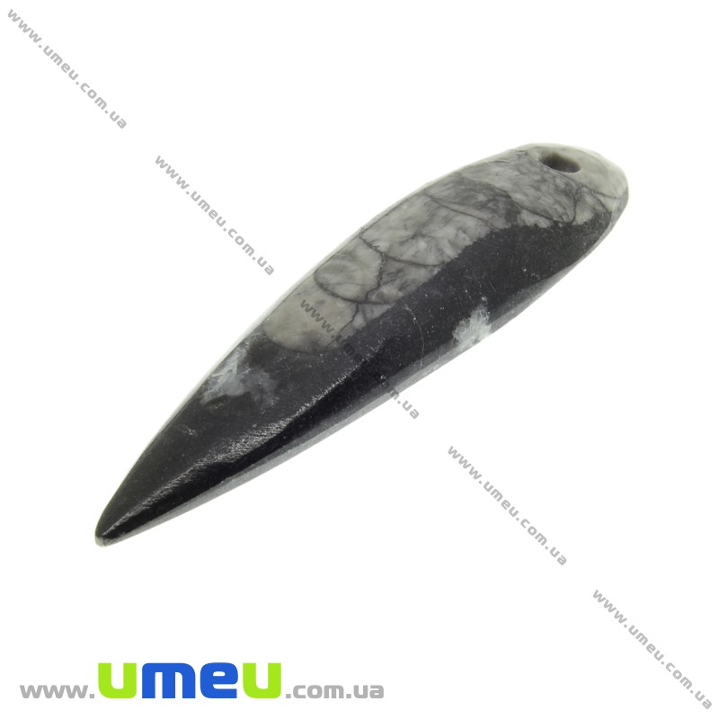 Подвеска из натурального камня, Ортоцерас, 71х19 мм (POD-033534)