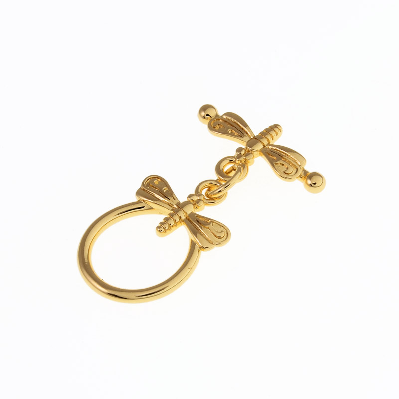 Тогл Метелики, 17х16 мм, Латунь з покриттям 18 kt (ZAM-055395)