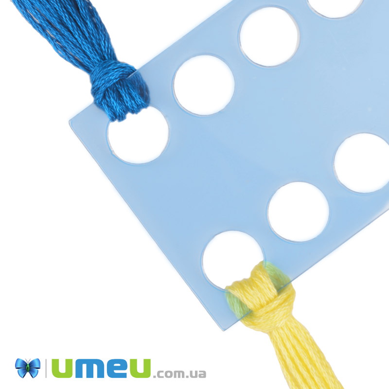 Органайзер пластиковий для зберігання муліне на 24 отвори, 17,5х4,5 см (INS-050843)