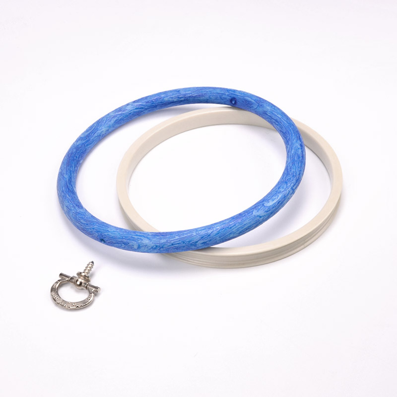 Пяльцы-рамка NURGE круглые пластиковые 13,5 см, Голубые (MUL-053313)