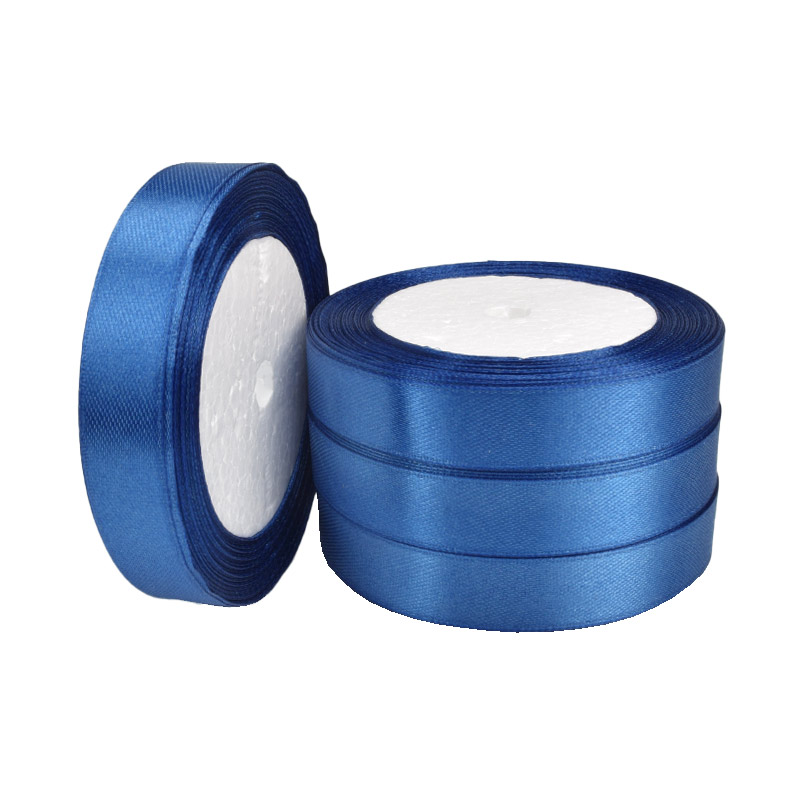 Атласна стрічка, 15 мм, Синя (LEN-060367)