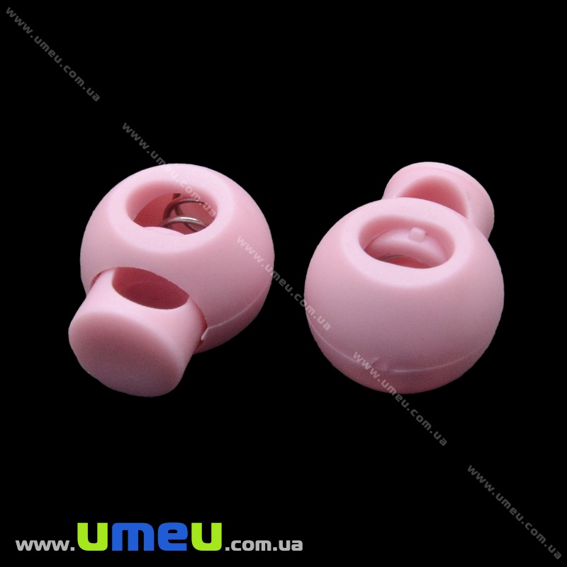 Фіксатор для шнура пластиковий на 1 отвір, 22х18х13,5 мм, Рожевий (SEW-035960)