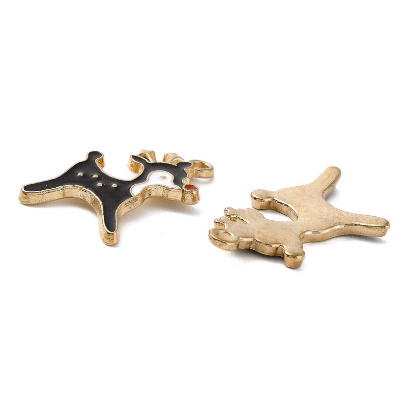 Подвеска метал. Олень, 21х14 мм, Золото (POD-053630)