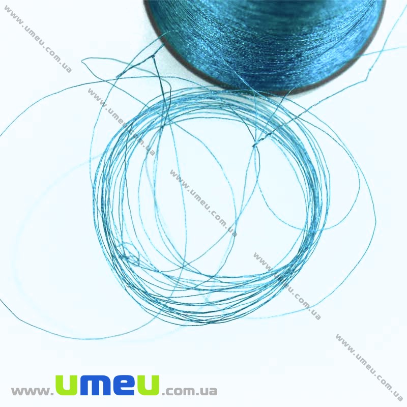 Нитки металізовані 0,1 мм, Синя (KNT-028183)