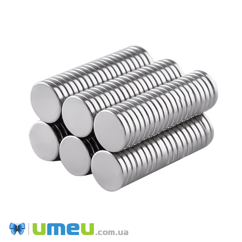 Магніт неодимовий для брошок Круглий, 12х1,3 мм (OSN-039334)