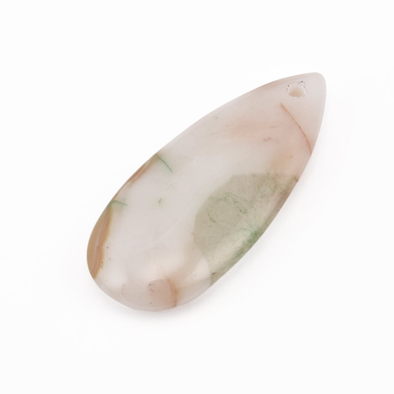 Підвіска Крапля, Натур. камінь Агат бразильський, 40х18 мм (POD-058703)