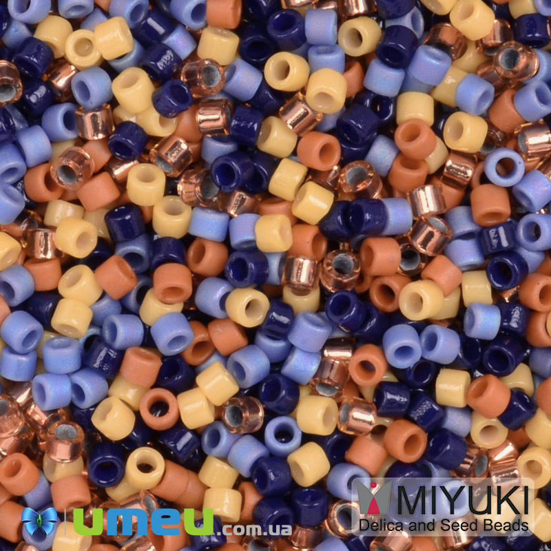 Бісер японський Miyuki Delica 11/0 DBmix116, Різнокольоровий (BIS-049703)