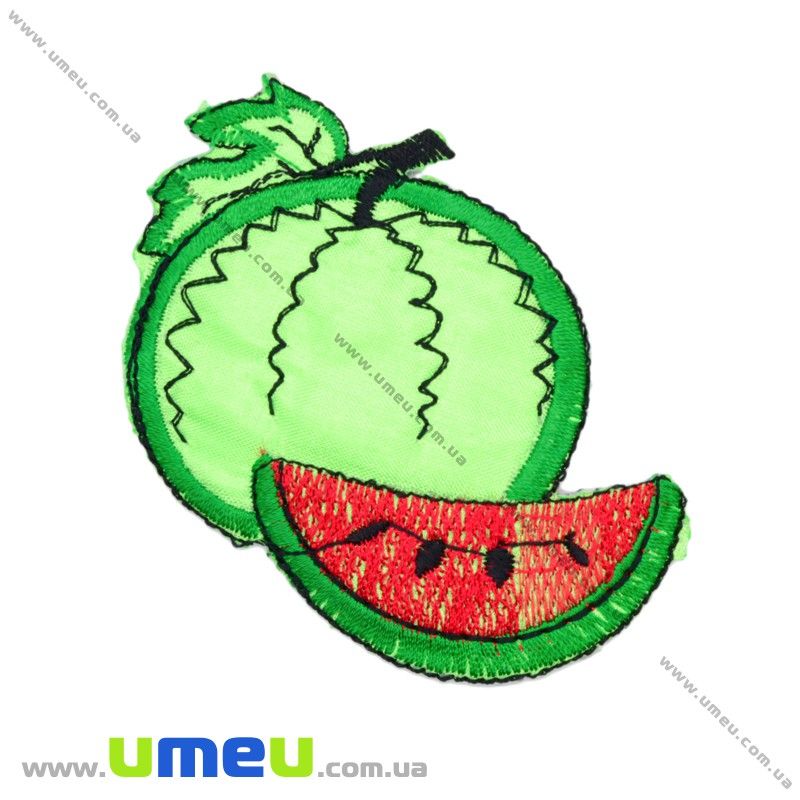 Термоаплікація дитяча Кавун, 6,5х6,5 см (APL-016363)