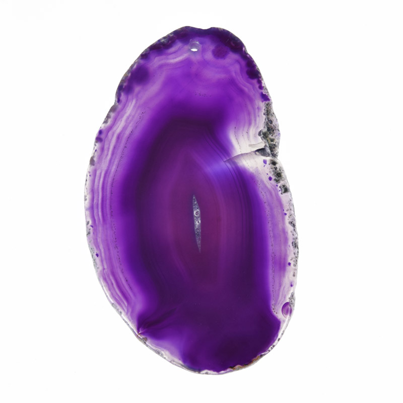 Срез Агата, Фиолетовый, 82х47 мм (POD-020182)