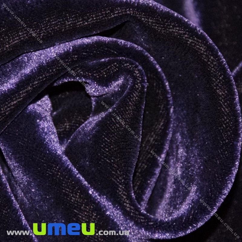 Оксамит італійський шовковий, Ширина 20 см, Фіолетовий (TKN-036622)