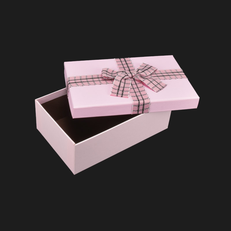 Подарункова коробка Прямокутна, 19х12х6,5 см, Рожева (UPK-060651)