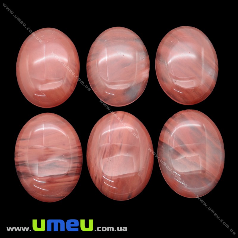 Кабошон нат. камень Кварц вишневый, Овал, 40х30 мм (KAB-012711)