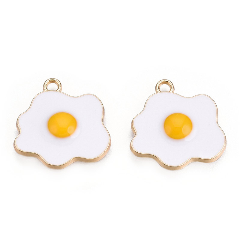 Подвеска метал. Яичница, 19,5х19 мм, Золото (POD-053652)