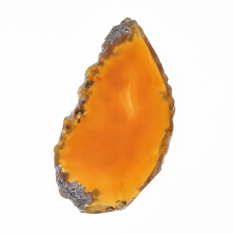 Зріз Агата, Червоно-коричневий, 81х42 мм (POD-032497)