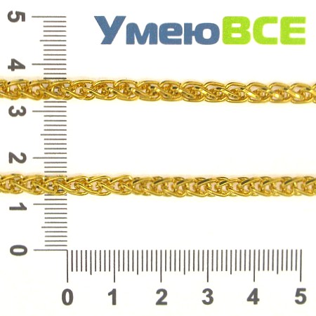 Цепь, Золото, 6х4 мм (ZEP-007775)