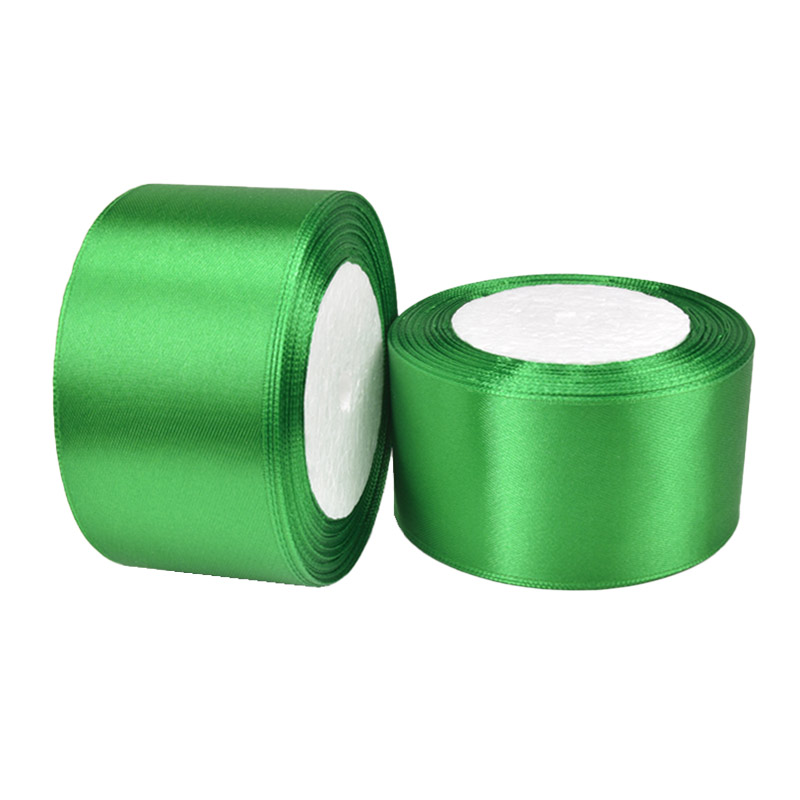 Атласна стрічка, 50 мм, Зелена (LEN-061058)