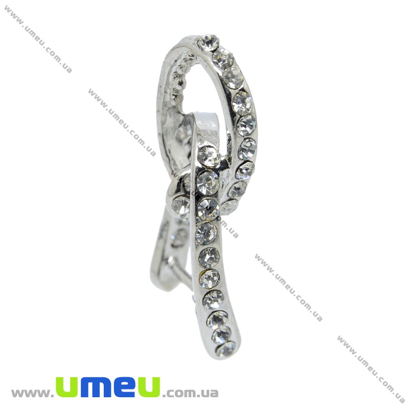 Тримач для кулона, 27х5х15 мм, Темне срібло (OSN-012066)