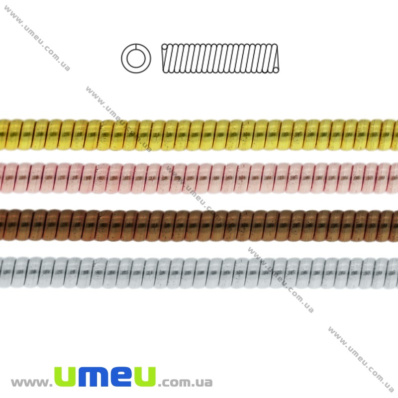 Канітель жорстка 1 мм, Срібляста (KNT-048577)